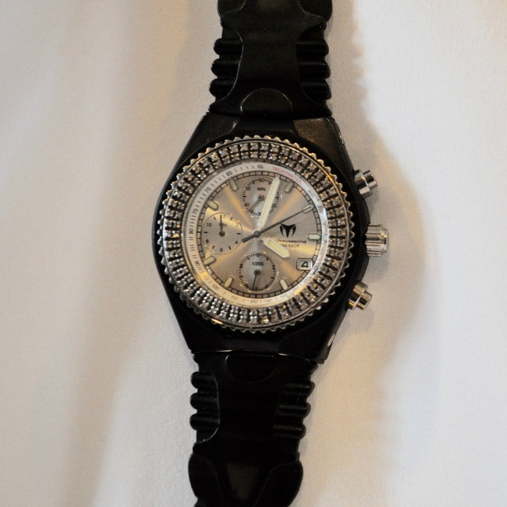 Technomarine Watch With Diamond Bezel